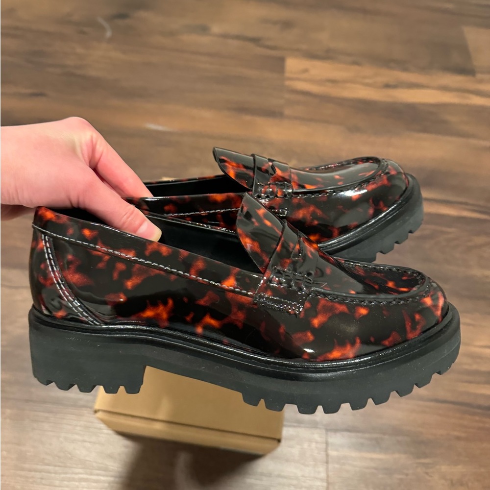 Reformation Agathea Chunky Leather Loafers